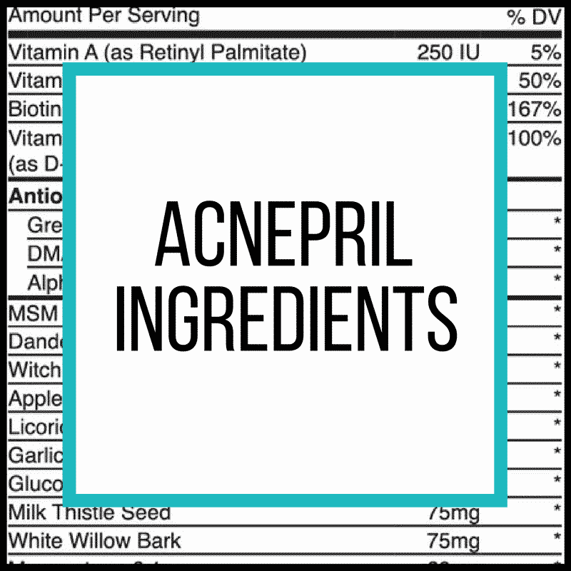 acnepril ingredients