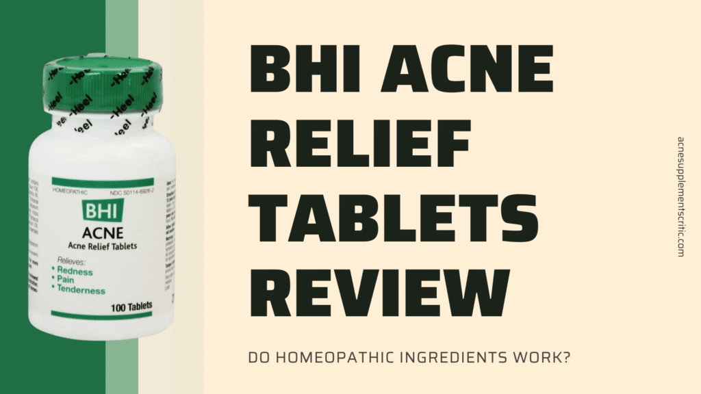 bhi acne relief tablets review